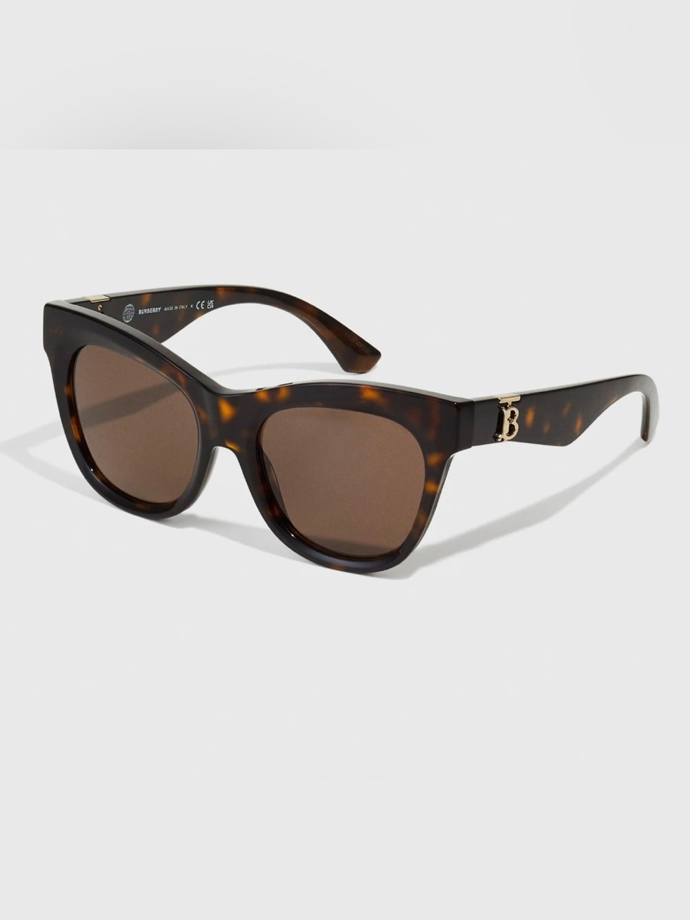 Burberry Tortoiseshell Cat-Eye Sunglasses - Brown Lenses - Picture 6 of 16